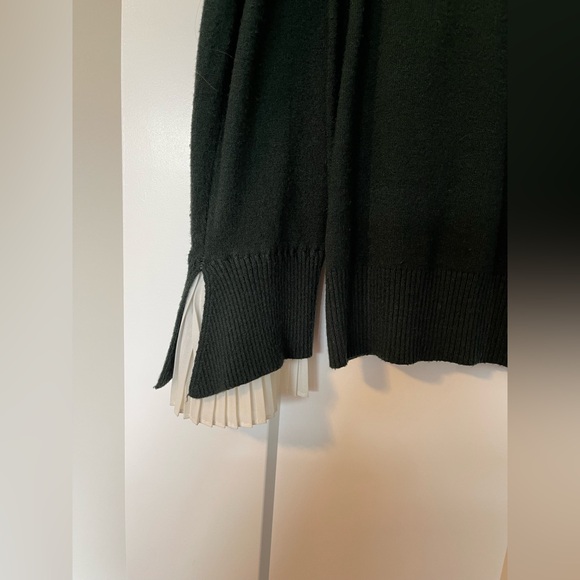 Milano Forest Green Layered Wool Sweater - Picture 3 of 6